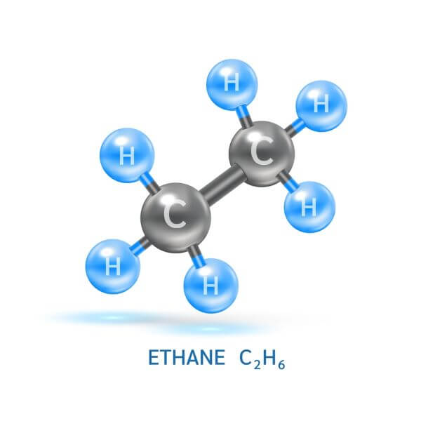 ساختار مولکولی گاز اتان